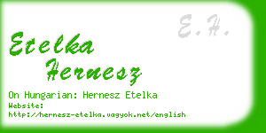 etelka hernesz business card